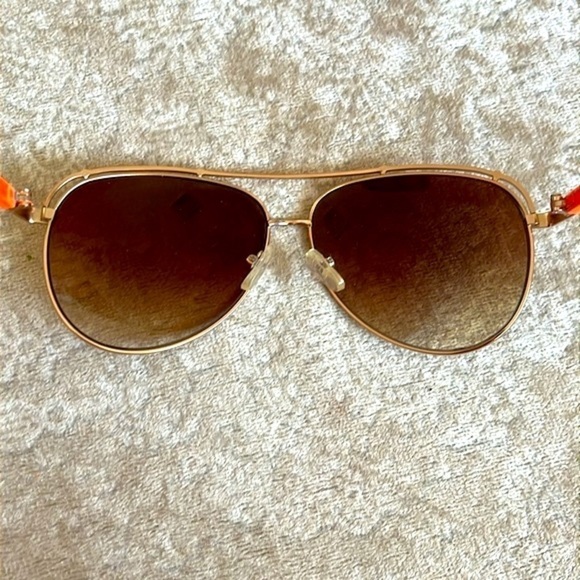 Brand New Batali Neon Orange Frame Aviator Sunglasses Gradient Lens main image 11